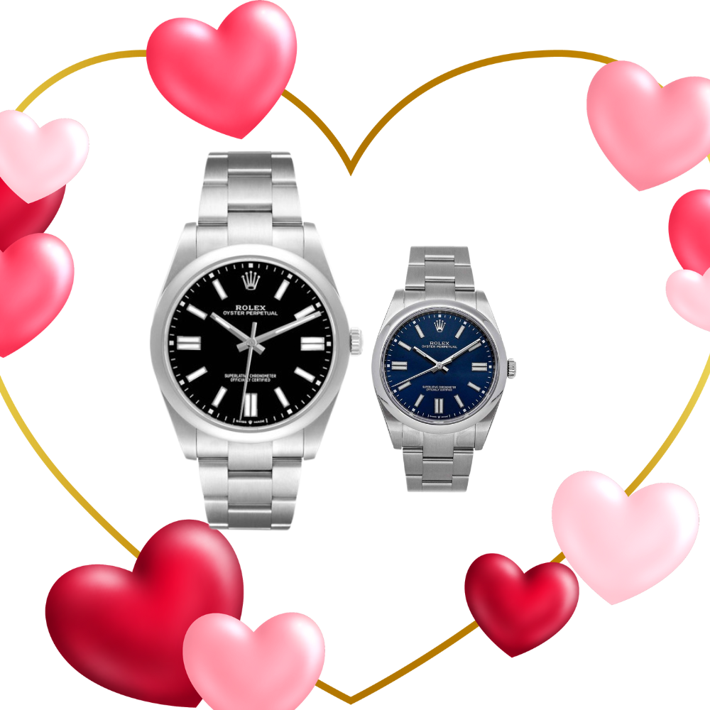 rolex Oyster Perpetual NOIR 41mm BLEU 36mm